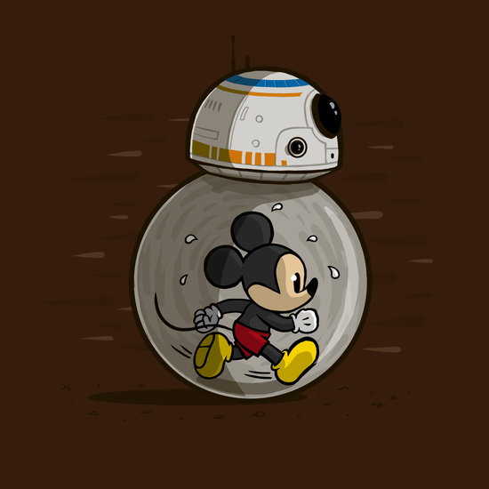 Mickey Mouse BB-8 Droid Disney Star Wars T-Shirt
