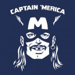 Captain Merica America Mullet Hero T-Shirt