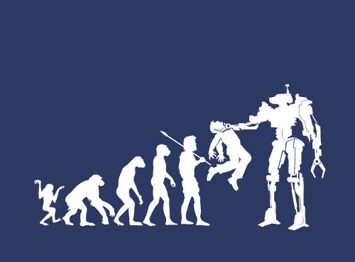 Evolution to Robot Death Termination T-Shirt