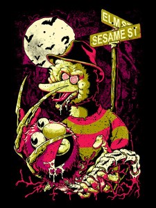 Nightmare on Sesame Elm Street T-Shirt