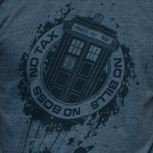 No Tax No Bills No Boss Doctor Who T-Shirt