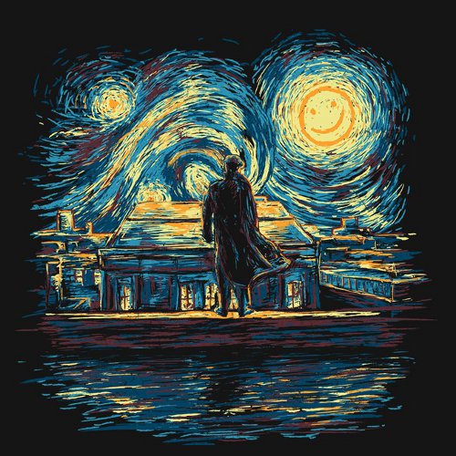 Starry Night Sherlock Van Gogh T-Shirt