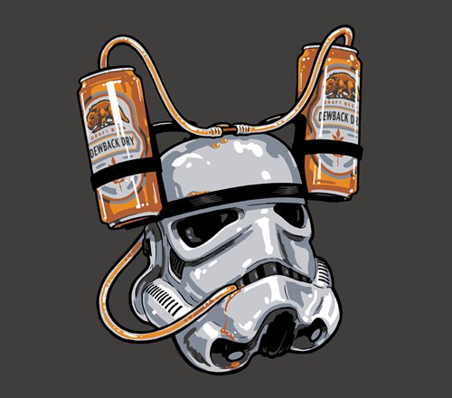 Stormtrooper Beer Helmet Star Wars T-Shirt
