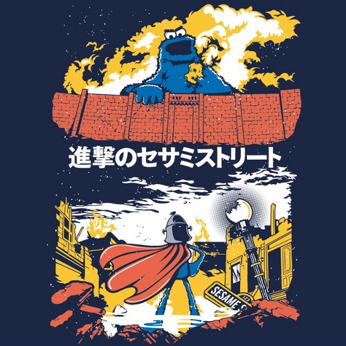 Attack on Titan Cookie Monster T-Shirt
