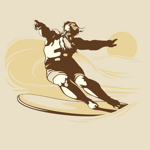 Eighth Day God Went Surfing T-Shirt