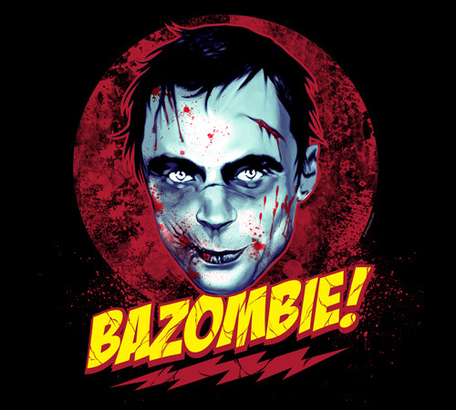 Sheldon Cooper Zombie Big Bang Theory T-Shirt