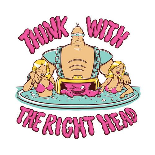 Think With The Right Head Krang TMNT T-Shirt