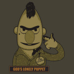 God's Lonely Puppet Bert Taxi Driver T-Shirt