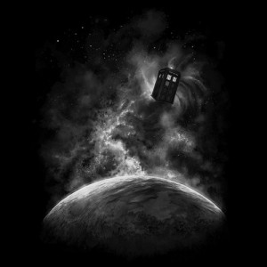 Tardis Space Moon Doctor Who T-Shirt