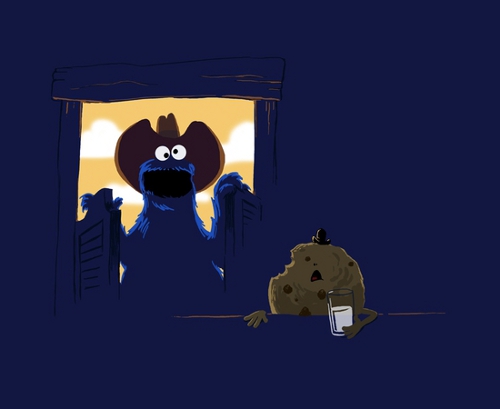 Cookie Monster Wild West Saloon T-Shirt