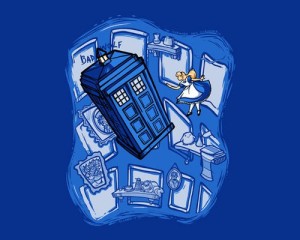 Alice in Wonderland Doctor Who T-Shirt