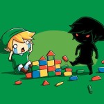 Dark Link Kicking Blocks Legend of Zelda T-Shirt