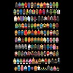 Little Pixelated Pop Video Game Characters T-Shirt
