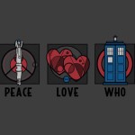 Peace Love Doctor Who T-Shirt