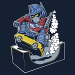 Optimus Prime Skater Halfpipe Transformers T-Shirt