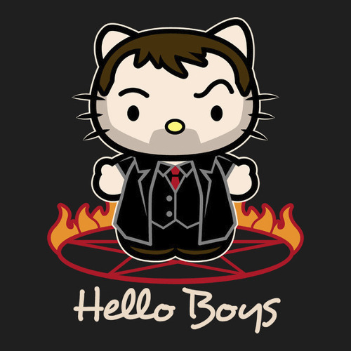 Hello Kitty Crowley Supernatural T-Shirt