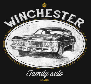 Winchester Family Auto Supernatural Impala T-Shirt