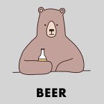 Bear With A Beer At The Bar T-Shirt