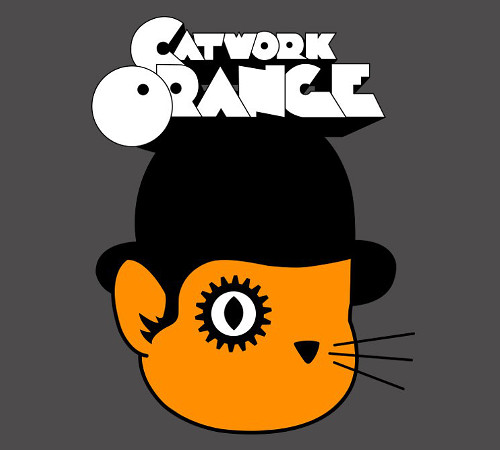 Catwork Orange Clockwork Orange Cat Funny T-Shirt