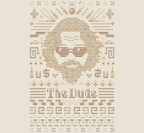 The Dude Knitted Pattern Big Lebowski T-Shirt
