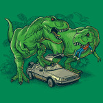 Back to the Future T-Rex Dinosaurs Funny T-Shirt
