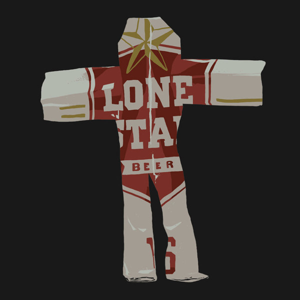 Lone Star Beer Can Man True Detective T-Shirt