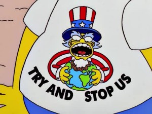Try And Stop Us Homer Simpson American T-Shirt