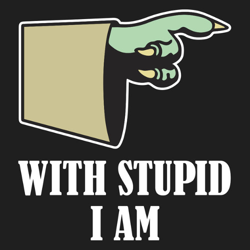 With Stupid I Am Yoda Funny Star Wars T-Shirt