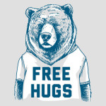 Free Hugs Bear Funny T-Shirt