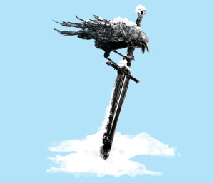 Crow Sword Jon Snow Game of Thrones T-Shirt