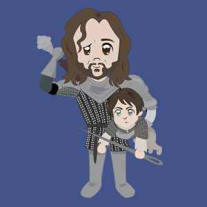 Arya Stark The Hound Cute Game of Thrones T-Shirt