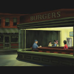 Bob's Burgers Nighthawks Diner Edward Hopper Art T-Shirt