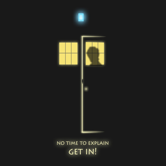 No Time To Explain Get In Doctor Who T-Shirt
