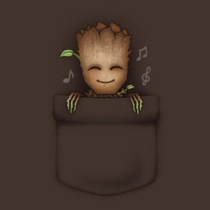 Groot Pocket Guardians of the Galaxy T-Shirt