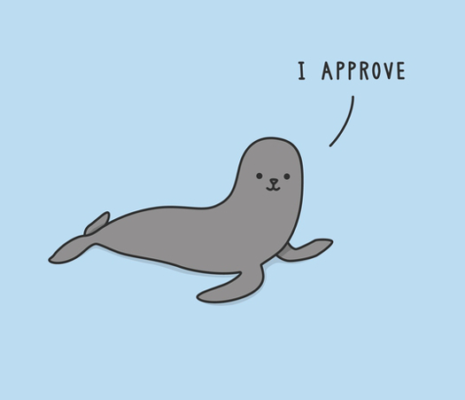 Seal of Approval Funny Animal T-Shirt