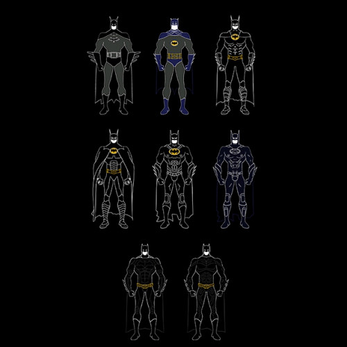Batsuits Batman Outfits Costumes T-Shirt