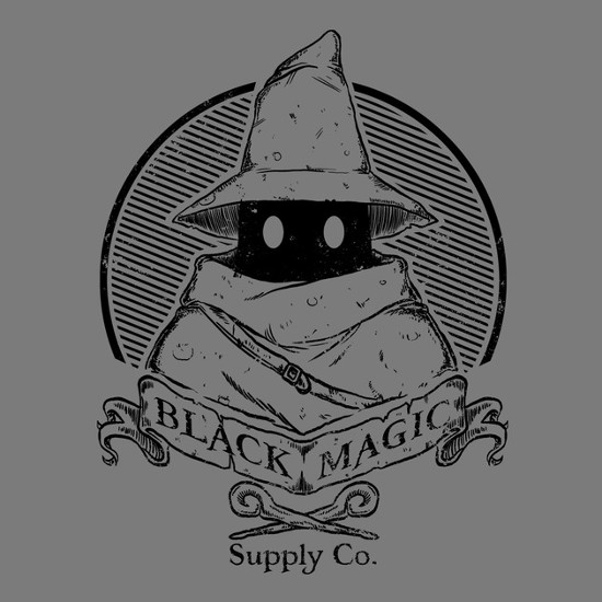 Black Mage Magic Supply Final Fantasy Wizard T-Shirt