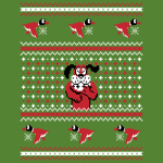 Duck Hunt Christmas Sweater Pattern T-Shirt