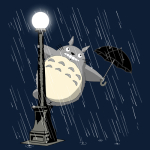My Neighbor Totoro Singing In The Rain T-Shirt