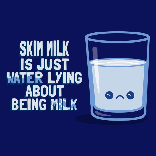 Skim Milk Water Lying Ron Swanson Parks and Recreation T-Shirt