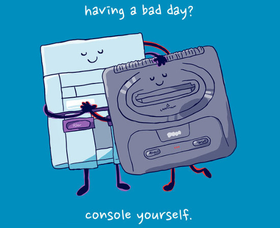 Bad Day Console Yourself Funny Gamer T-Shirt