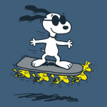 Snoopy Woodstock Hoverboard T-Shirt