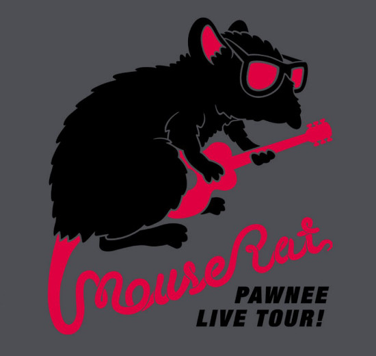 Mouse Rat Pawnee Live Tour Parks and Recreation T-Shirt