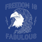 Freedom is Fabulous Eagle Hair America T-Shirt