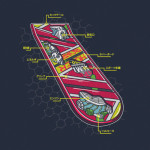 Back to the Future Hoverboard Anatomy T-Shirt