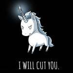 I Will Cut You Unicorn Horn Knife T-Shirt