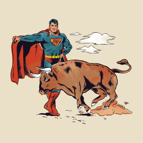 Superman Matador of Steel Bullfighting T-Shirt