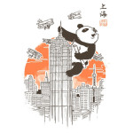 Meanwhile in Shanghai Panda King Kong T-Shirt