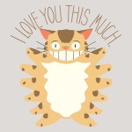 I Love You This Much Catbus My Neighbor Totoro T-Shirt