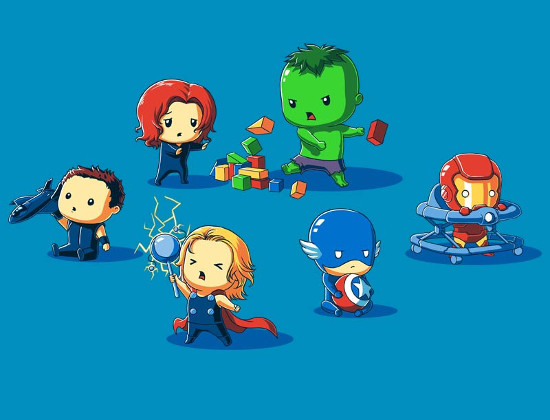 The Avengers Day Care Lil Heroes T-Shirt
